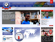 Tablet Screenshot of ghana-football-academy.org